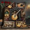 Guitar Legacy Art 2D Flat Pattern Flannel Blanket, High Quality All Seasons, Home Decor, Warmth and Comfort, Perfect for Christmas Gifts.