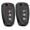 Funda de Silicona para Mando de Coche de 3 Botones para Ford Ranger C-Max S-Max Focus Mk3 Galaxy Mondeo Transit Tourneo Custom