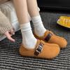 Women's Boots Flats Warm Casual Suede Sport Shoes Fashion Cozy Loafers Shoes 2025 Winter Dress Short Plush Snow Boots De Mujer