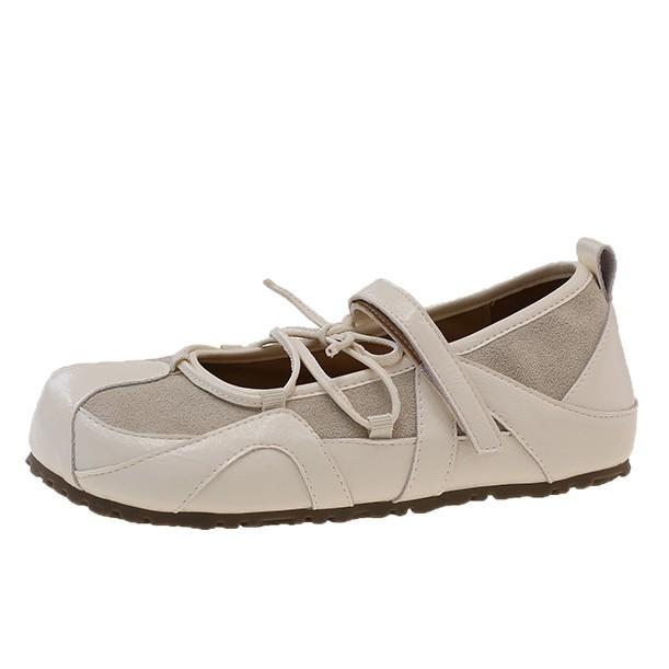 Ballet style shallow mouth Mary Jane single shoes women's 2025 summer new leisure sports moral training shoes flat Forrest Gump board shoes