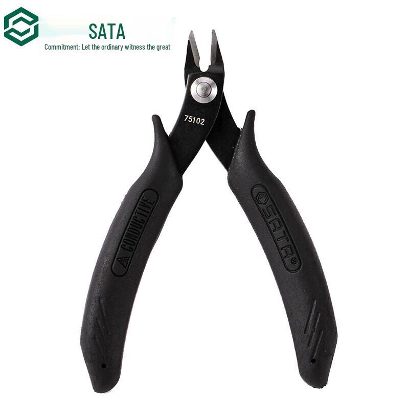 SATA 75102 Heavy-Duty Anti-static Diagonal Cutting Pliers 5 inches