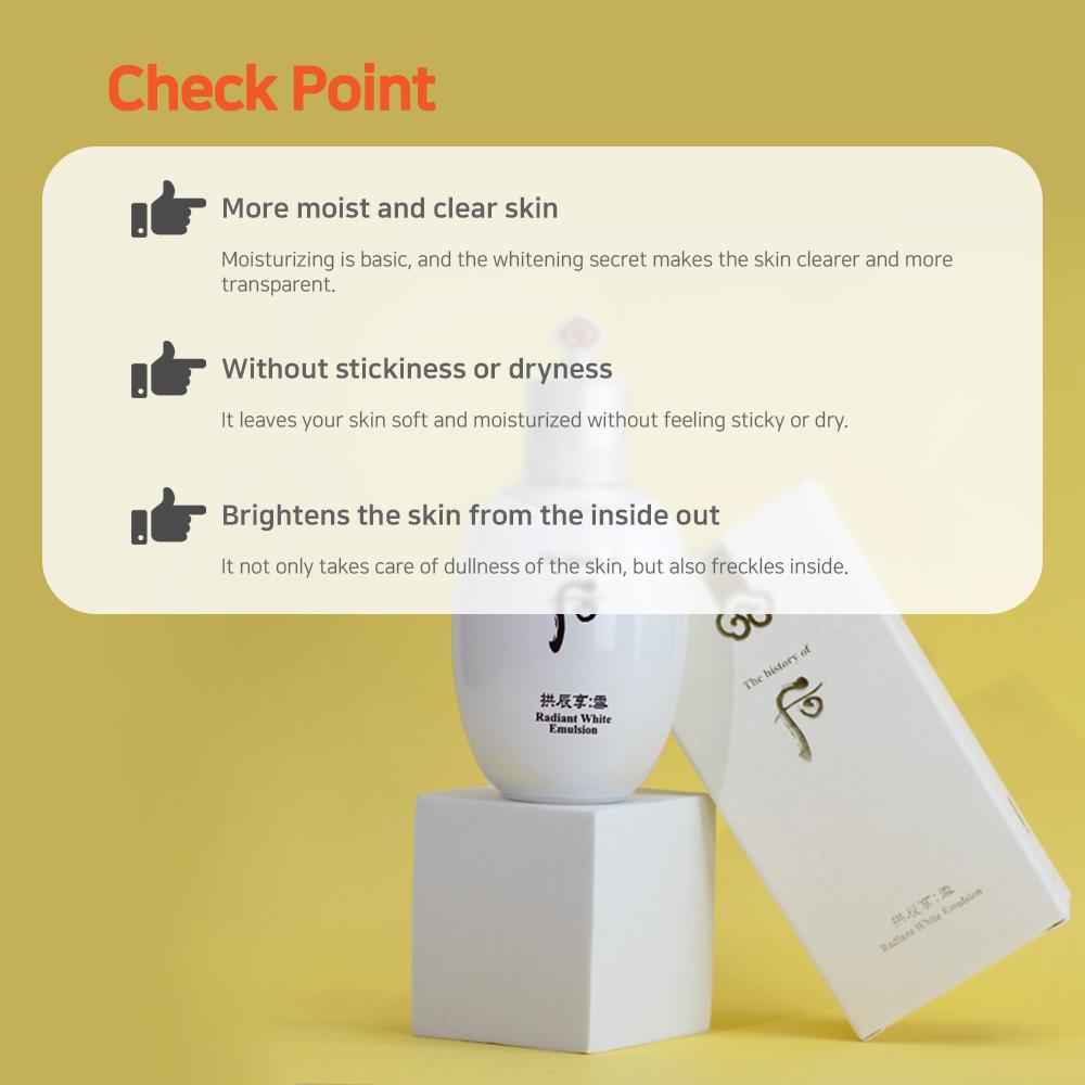 The History of Whoo Radiant White Emulsion 110ml