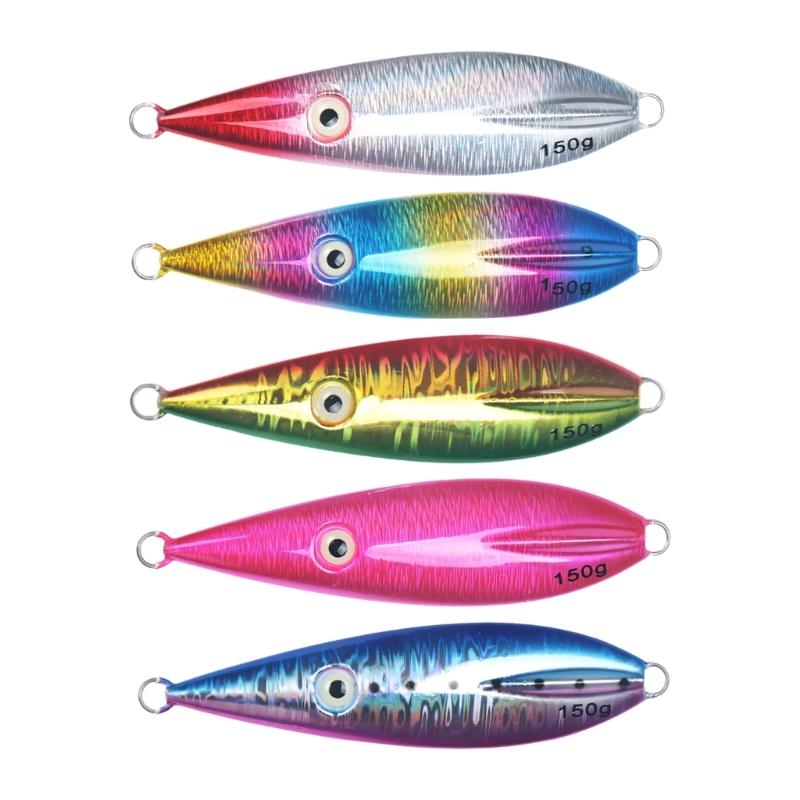 Metal Cast Jigging Lures High Reflective Baits 11.4cm Casting Jigs Slow Sinking Fishing Baits Lure Multiple Color