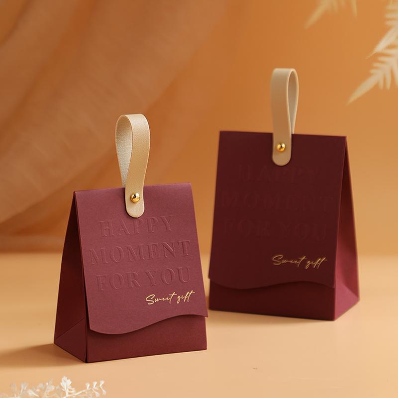 2025 Elegant Wedding Favor Candy Boxes: Full Moon Gift Bags