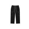 Multi-Pocket Woven Straight Leg Casual Cargo Pants Women Pants Black VN0A5DN1BLK