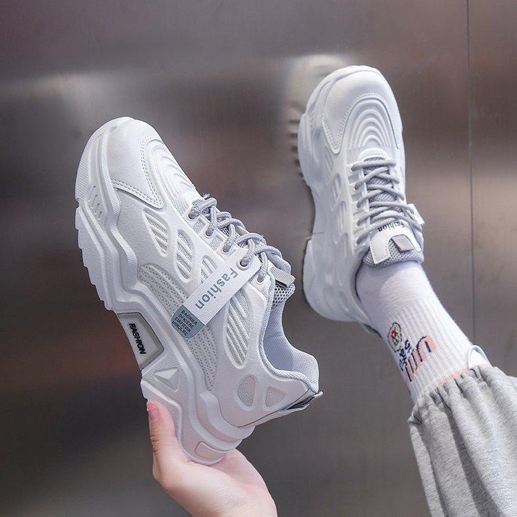 

Гонконгская уличная обувь для папы, женские весенне-осенние новые корейские стильные туфли с дышащей сеткой, модные повседневные женские кроссовки 36