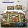 Set Copripiumino Trapuntato con Fantasia Cartone Animato Federa Decorazione per la Casa Regalo di Compleanno (1 * copripiumino + 2 * federa, senza nucleo)