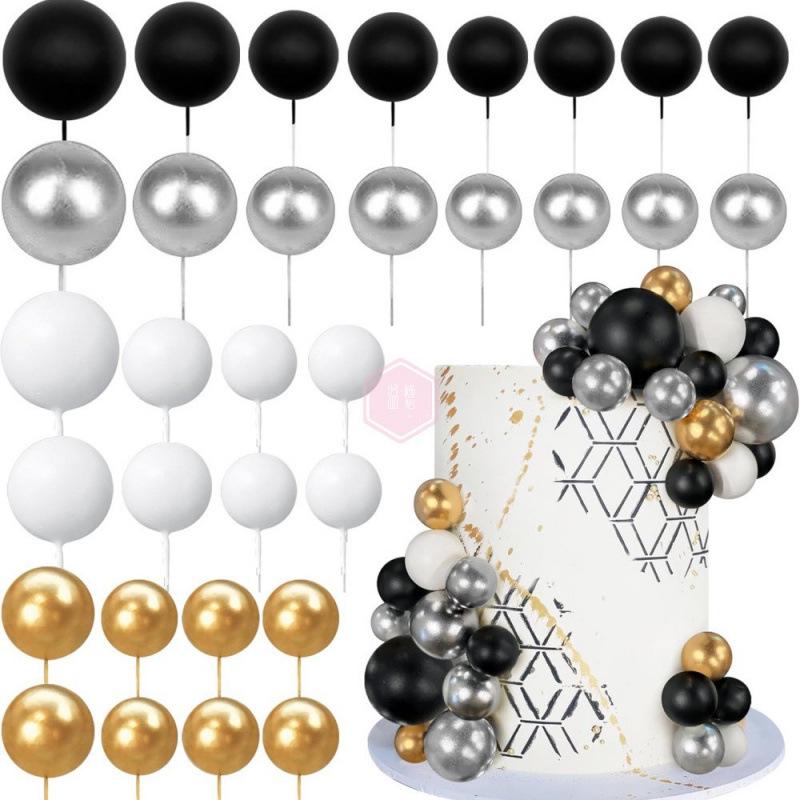 Available: 32 New Colorful Cake Decorations - Wedding & Birthday Candy Color Balls for Spring Festival