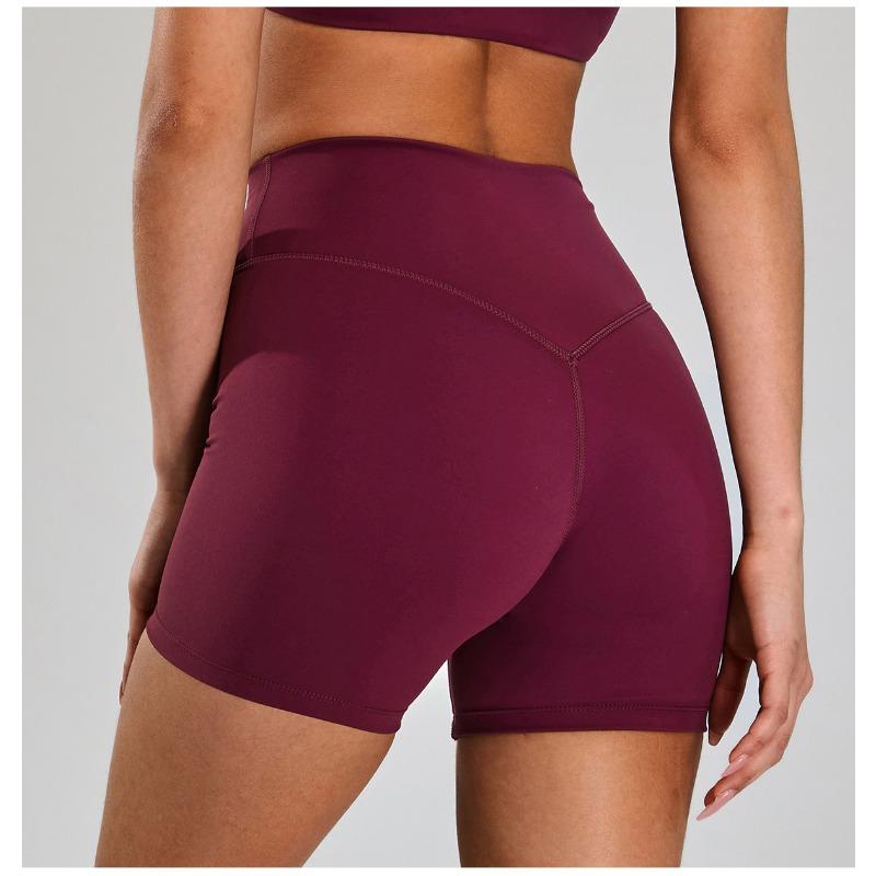 Summer Fashion New Style Nude Quick-drying Breathable High-waist Abdomen Fitness Sports Shorts