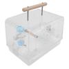 Hamster Carrier Cage Acrylic Bite Proof Portable Small Animal Carry Case for Hamsters Golden Bears