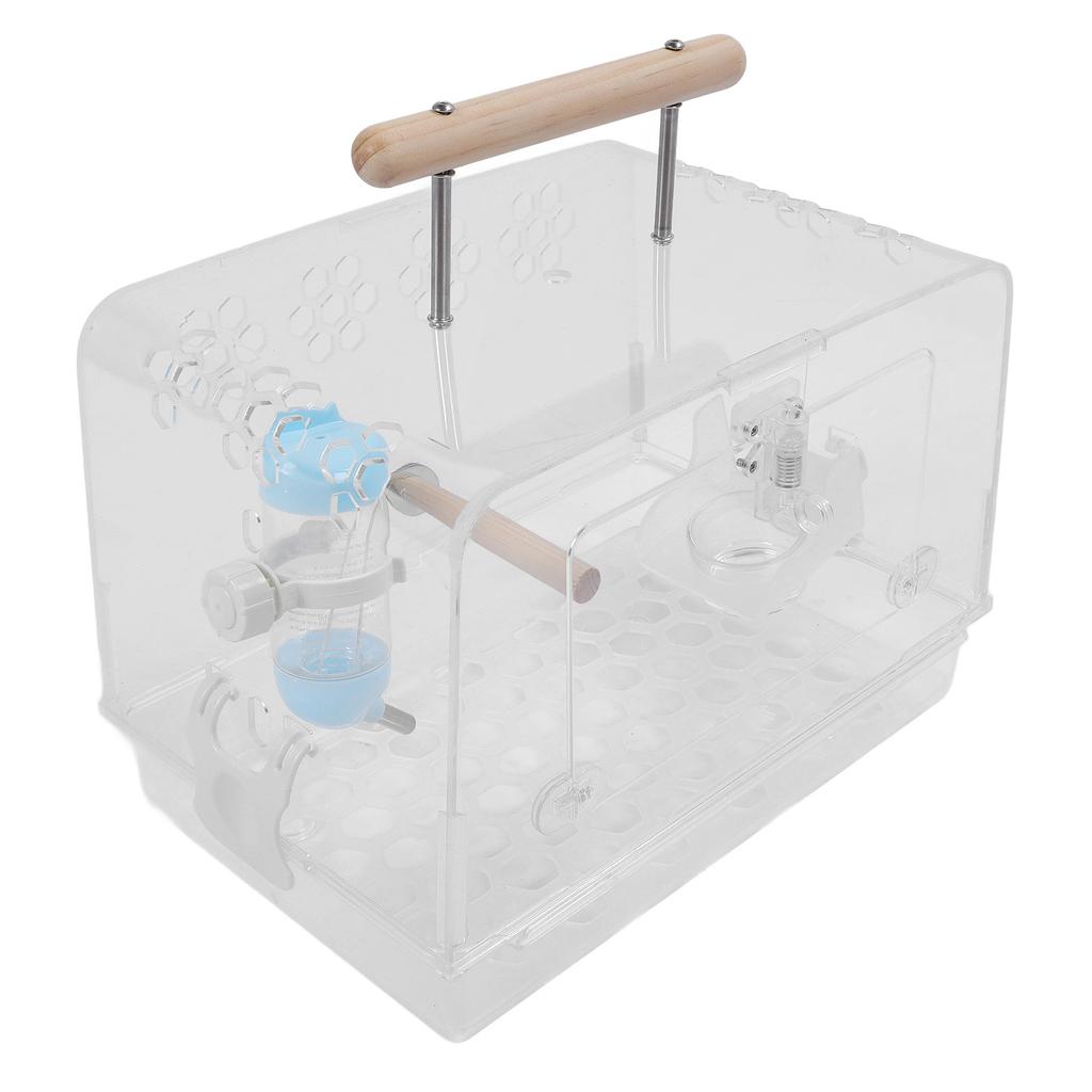 Hamster Carrier Cage Acrylic Bite Proof Portable Small Animal Carry Case for Hamsters Golden Bears