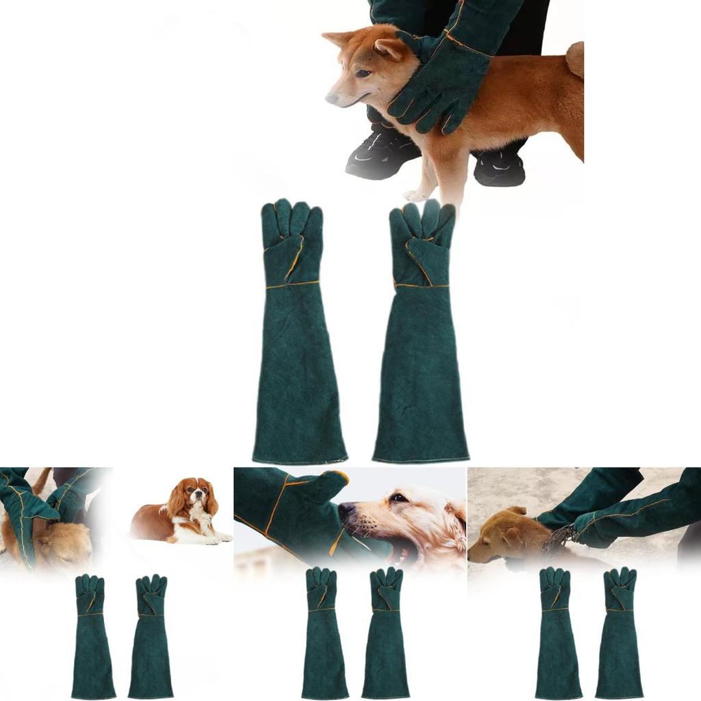 Premium Leder Schweißhandschuhe 60cm Verdickt Extra Lang Langlebig Schutz Arbeitshandschuhe