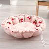 Pet Bed Ultra-thick Reusable Super Soft Comfortable Breathable Warm-keeping High Elasticity Lightweight Large Pet Dog Round Bed Kennels for Bedroom