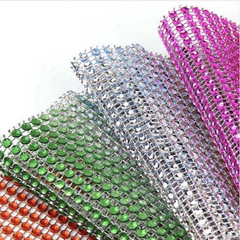 24 Rows Of Diamonds, Silver Imitation Diamond Resin Plastic Diy Creative Clothing Mobile Phone Case Jewelry