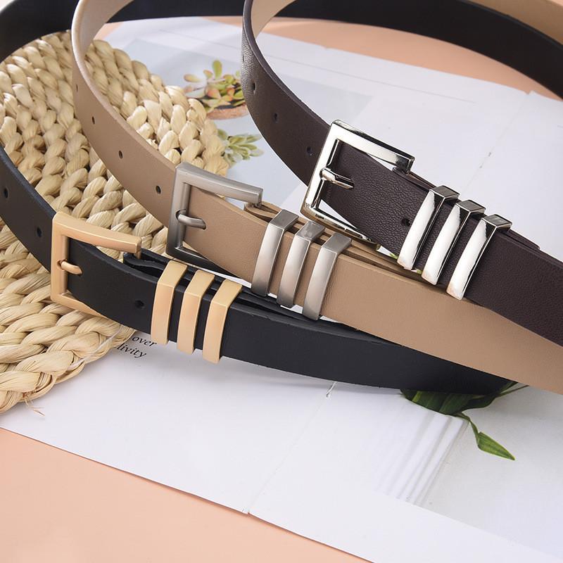 Fashionable Versatile Women's Pu Leather Belt For Chic Denim Dresses In 2023