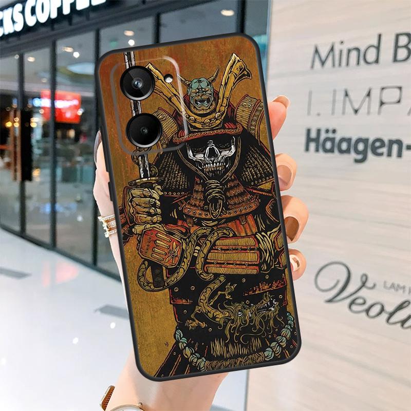 Japanese Samurai Case For Realme GT7 Pro GT6 11 12 13 14 15 Pro Plus C55 C53 C35 C33 C61 C65 C67 C53 C71 C75