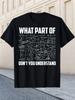 Welchen Teil von Verstehst du Nicht Mathe Grafik Lustig Unisex T-Shirt