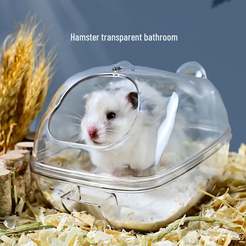 Dual-Use Hamster Bathroom & Nest: Anti-Splash Bath Basin for Bath Sand & Urine Sand