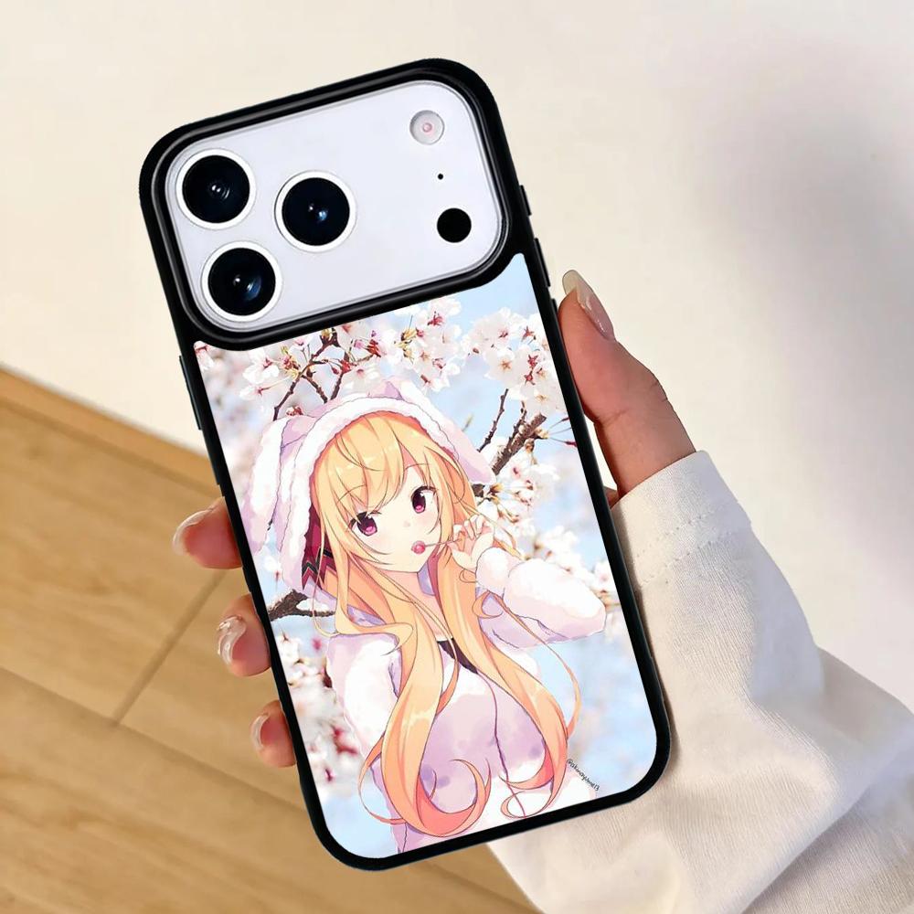 Japanese Sakura Anime Girl Mobile Phone Case for IPhone 17 AIR 16pro Max 15 14 13 12 11 Bumper Cover
