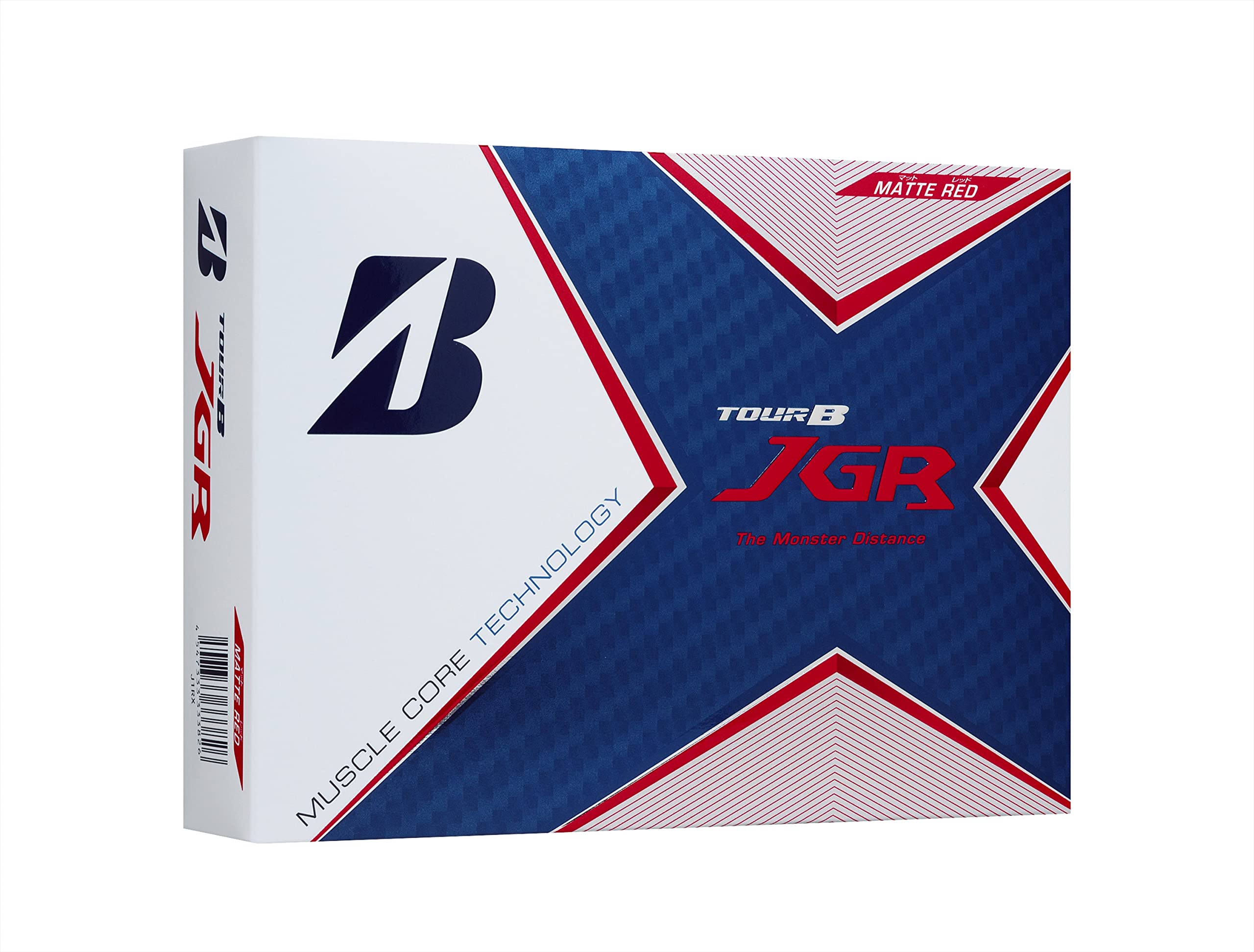 BRIDGESTONE TOUR B JGR Golf Balls, 2021 Model, 12 Balls, Matte Red