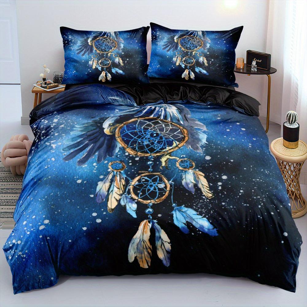 3D Bohemian Print Duvet Cover Set Dreamcatcher Bedding sets for Girls and Boys Bedroom Decor(size 135x200 only 1 pillowcase)