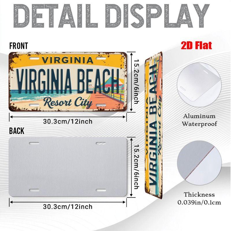 Urban City Theme Metal Tin Sign for Bar Garage Interior