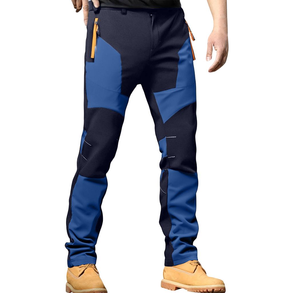 Men's Outdoor Stretch Windproof Waterproof Wear-resistant Breathable Quick-dry Stitching Hiking Pants