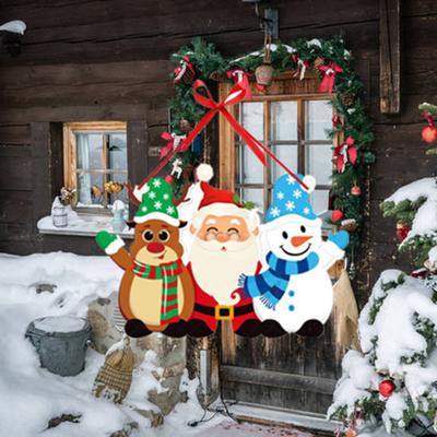 Χριστουγεννιάτικη διακόσμηση εορταστικής πόρτας Φιλική προς το περιβάλλον Κρεμαστό χριστουγεννιάτικο κρεμαστό πόρτας για χαρούμενη ατμόσφαιρα