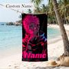 SUKUNA Custom Name Printed Beach Towel Personalized Soft Towel For Swimming Beach Travel