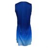 Women Bohemian Summer V Neck Sleeveless Gradient Color Holiday One Piece Dress