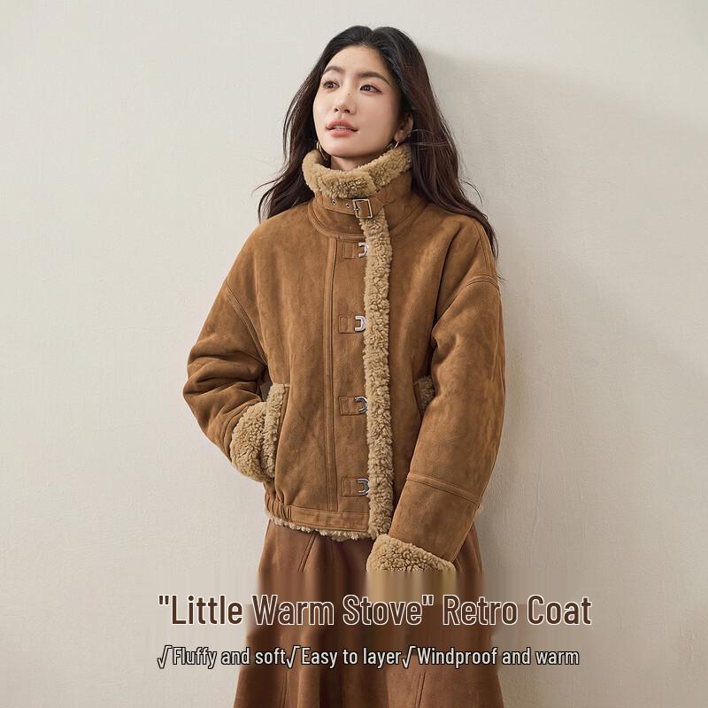 Cappotto Invernale di Peluche Vintage da Donna