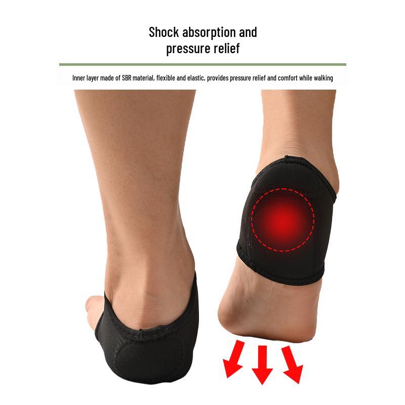 Unisex Black Red Heel Protector Socks - Comfortable Warm Shoe Covers
