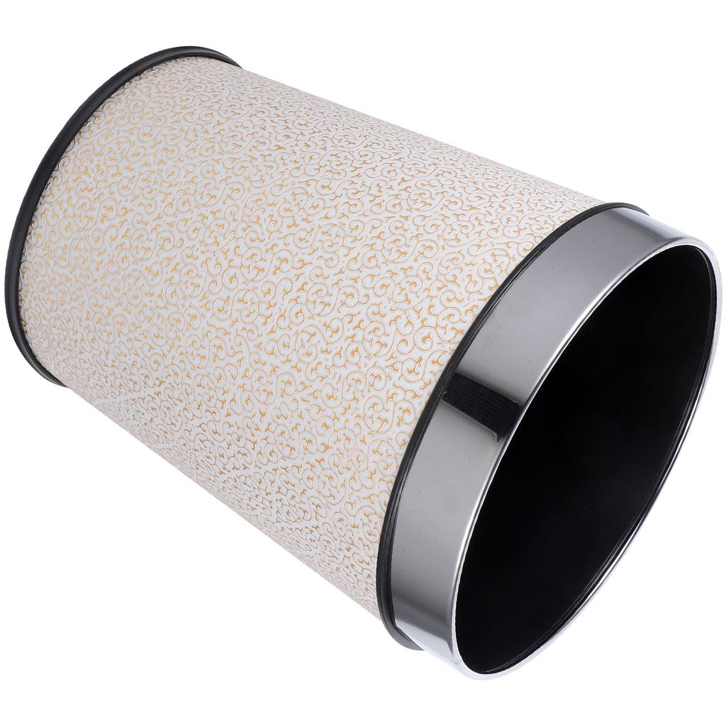 Garbage Can Retro Style Waste Container Living Room Trash Bin Household Office Multifunction