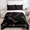 3pcs Anime Cartoon Design Anchor Pattern Bedding Set with One Quilt Cover and Two Pillowcases (No Core) - Home Decor, Festival Gift, Polyester Fabric,