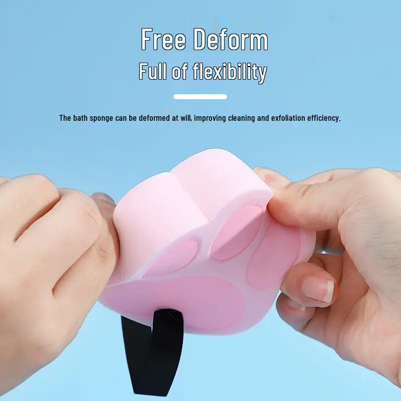 Cartoon Exfoliating Bath Sponge - Ideal for Kids, Women, and Household Use