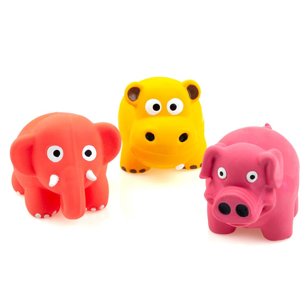 Chiwava 7cm Standing Animal Dog Toy Set with Sounds and Interactive Toys 3-Piece