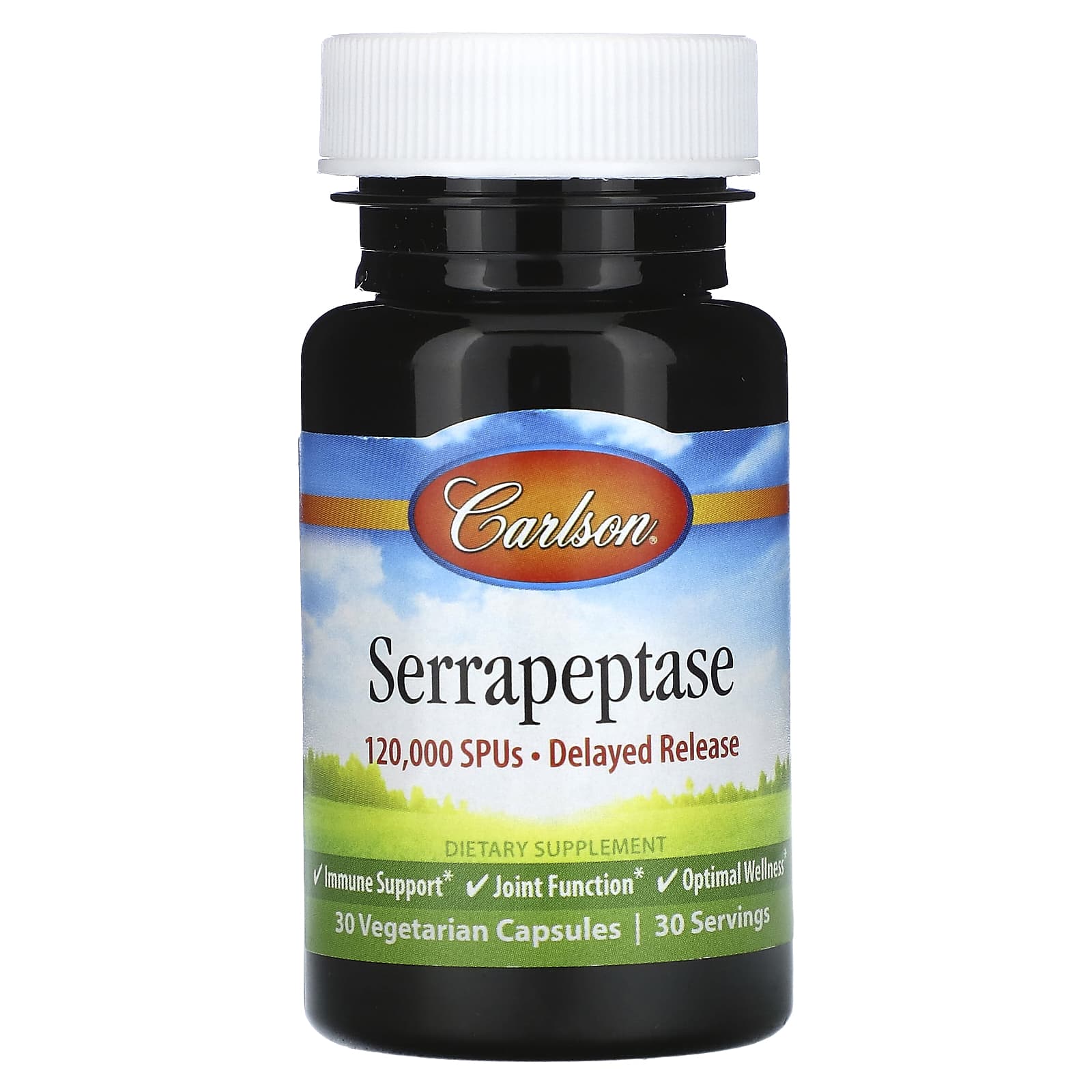 

Serrapeptase, Delayed Release, 120,000 SpU, 30 Veggie Caps