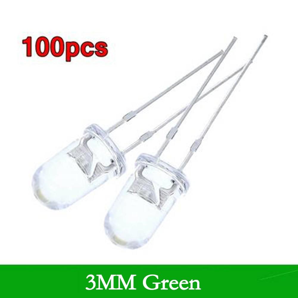 Ultralyse LED-pærer 10000-12000mcd 17mm Lengde 2 Ben Langvarig