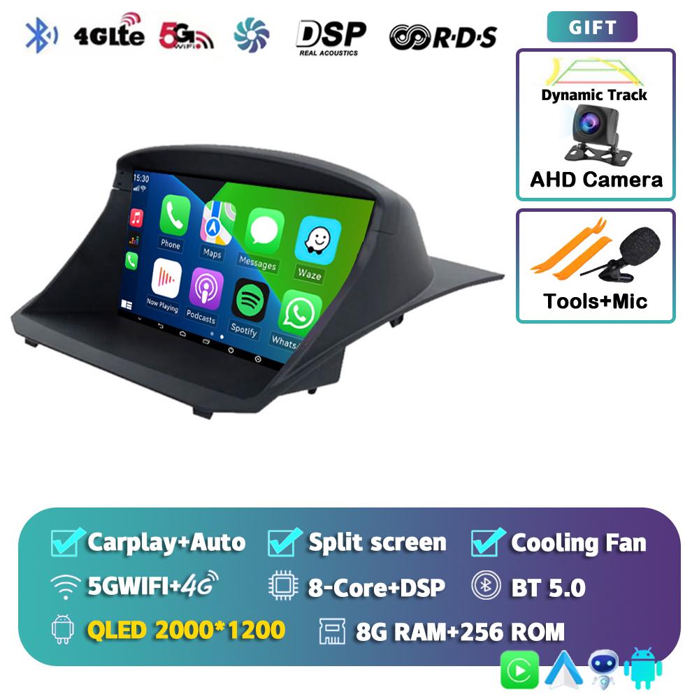 Android 14 Carplay Auto For Ford Fiesta 2009 - 2017 Car Radio Navigation GPS Multimedia Video Player Stereo 360 Camera Head Unit