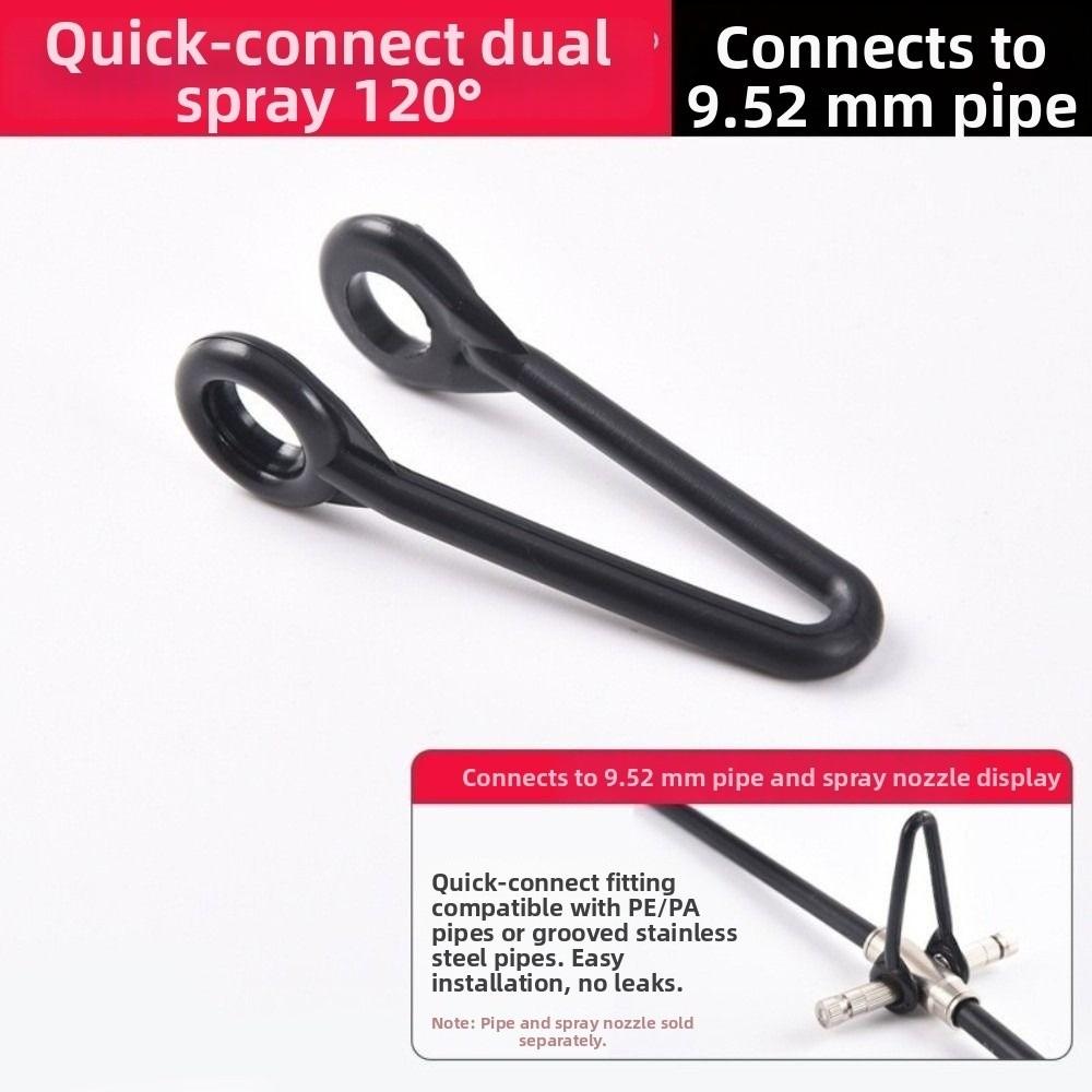10/20pcs Plastic Misting System Connector Flexible Loop V Shaped Hanging Clip Holder Two Holes Design High Pressure Fog Machine