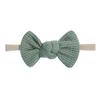 Tie Children'S Bow Headband Solid Color Knitted Waffle Baby Baby Headband Hair Accessories 2526