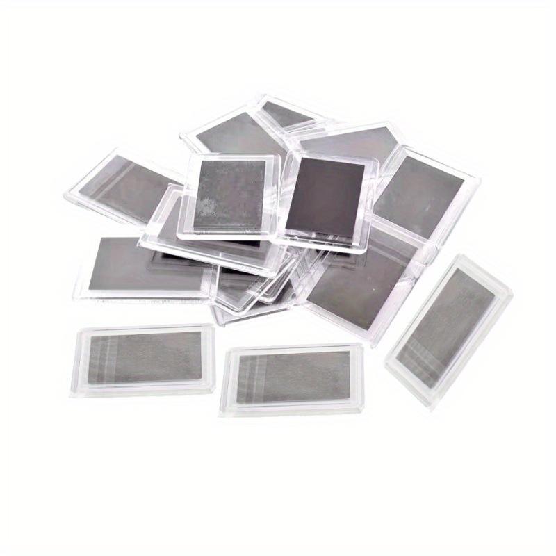 20/10pcs Acrylic Magnetic Photo Frame Refrigerator Magnets, Transparent Label Display Stand, Mini Photo Frame, for Home Living Room