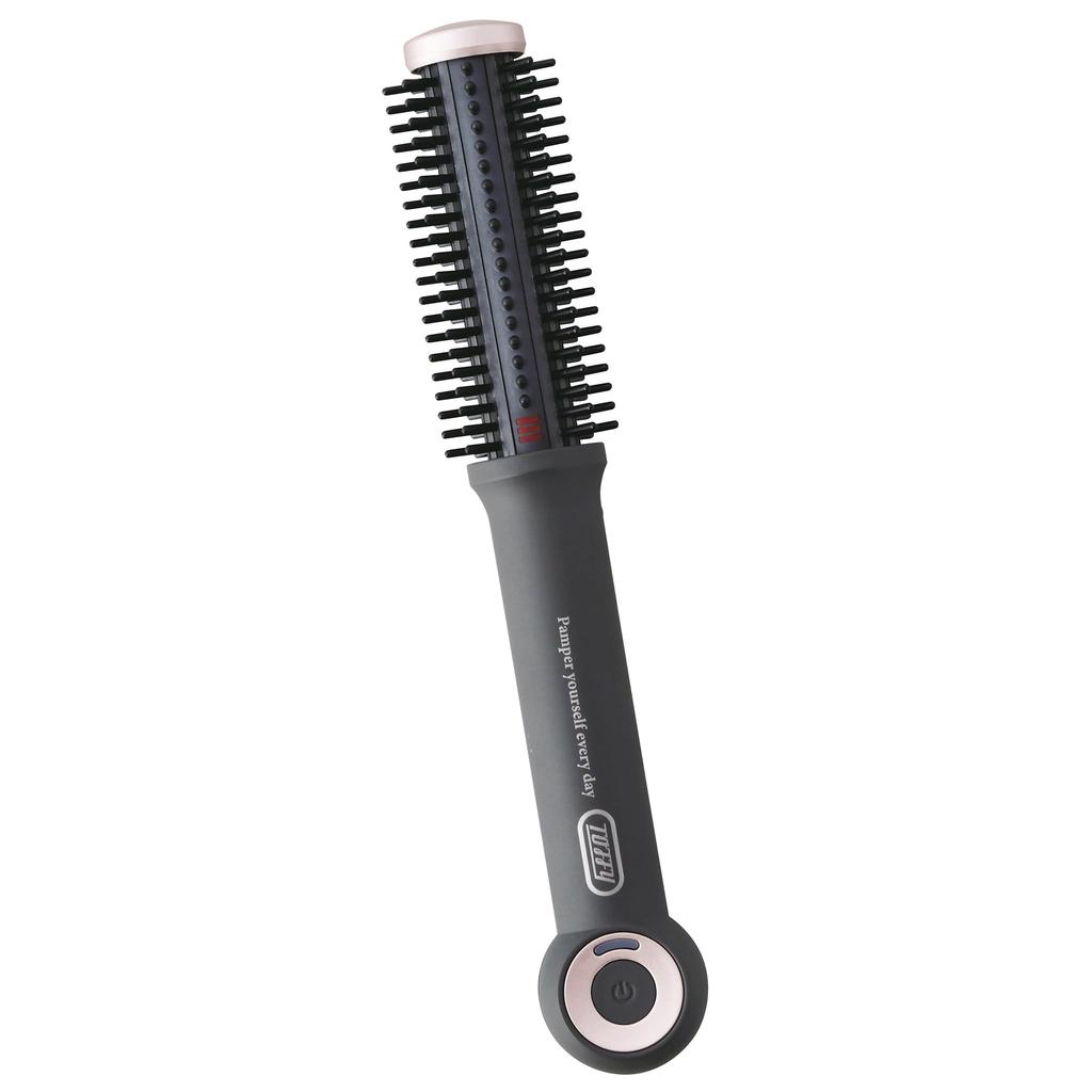 Beauty Cordless Roll Brush Hair Iron Cordless Rechargeable Portable Compact with Dedicated Pouch Beauty Gray Toffy TB03-RH TB03-RH