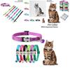 Reflective Nylon Cat Collar With Bell Free Engraving Available In Multiple Colors Suitable For Cats