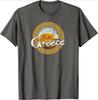 Greece Athens Parthenon Acropolis Vintage Greek Design100 Cotton Summer Casual Oneck Short Sleeve Printed Mens Tshirt