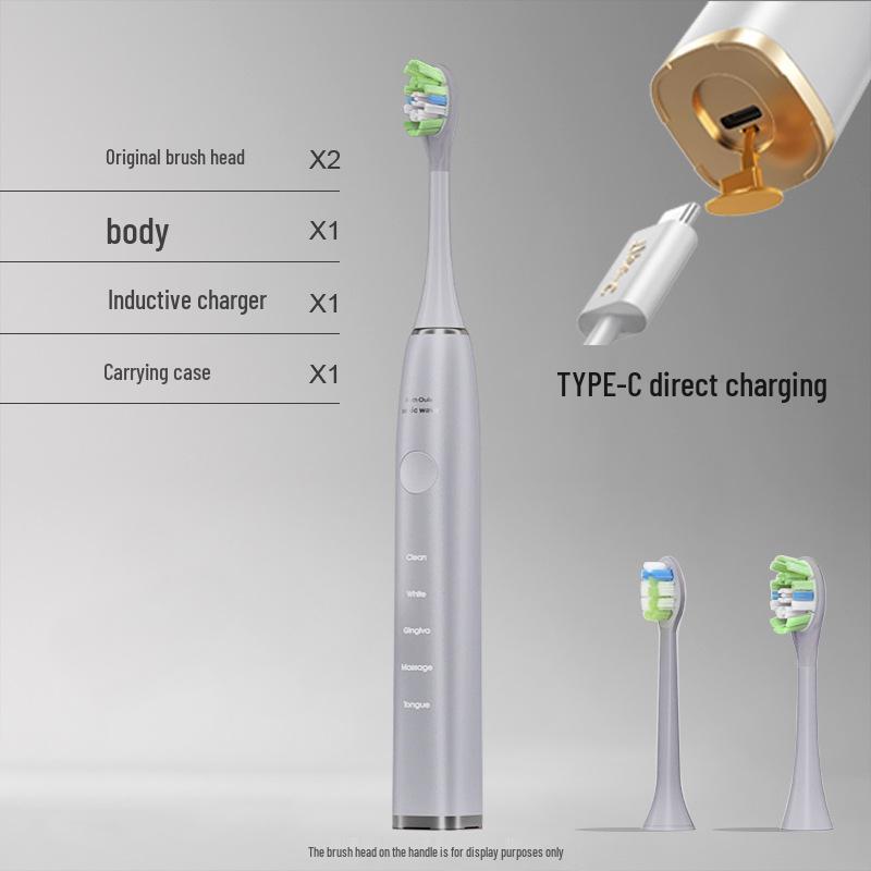 

Silent 260-Day V6 Sonic Electric Toothbrush with Soft Bristles and Magnetic Levitation