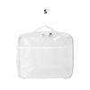 Large Capacity PVC Transparent Mesh Storage Bag Waterproof Casual Makeup Storage Zipper Bag Portable Toy Packaging Organizer