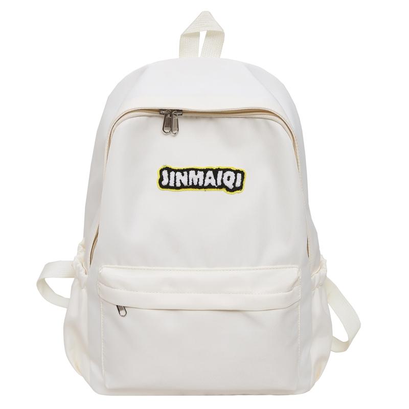 Letter Backpack Women's Lightweight Backpack Student Small Schoolbag