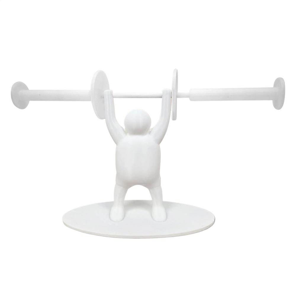 Paper Towel Holder Stand Horizontal Tissue Roll Organizer Weight Lifting Men Decorative Paper Towel Holder For School Trips