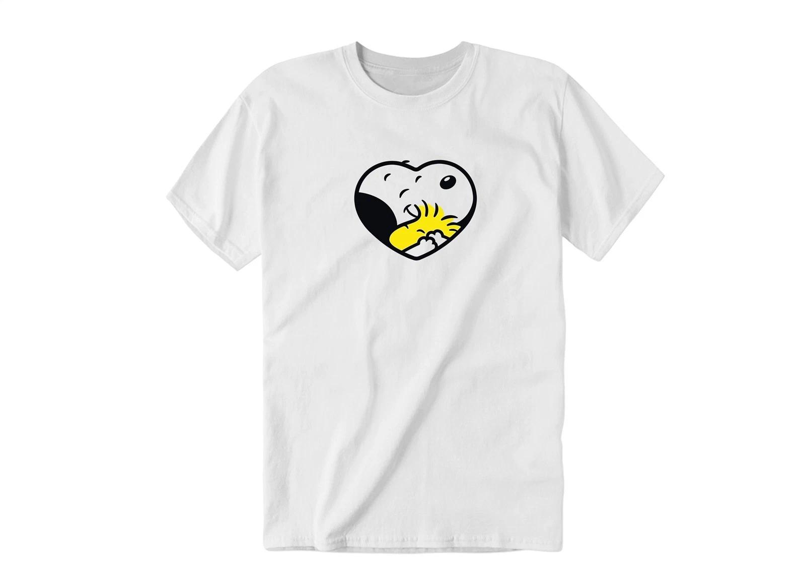 Dog Huge Heart Cartoon Image Illustration | Kids & Adult Unisex Tee Tshirt M